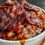 savory baked beans - featured image