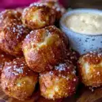 savory soft pretzel bites - featured image