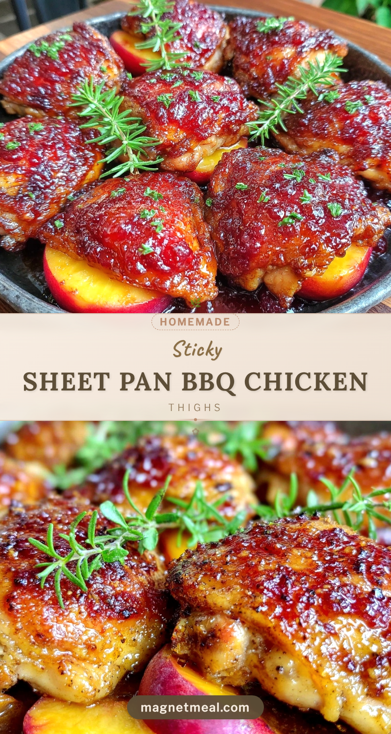 sheet pan bbq chicken thighs recipe