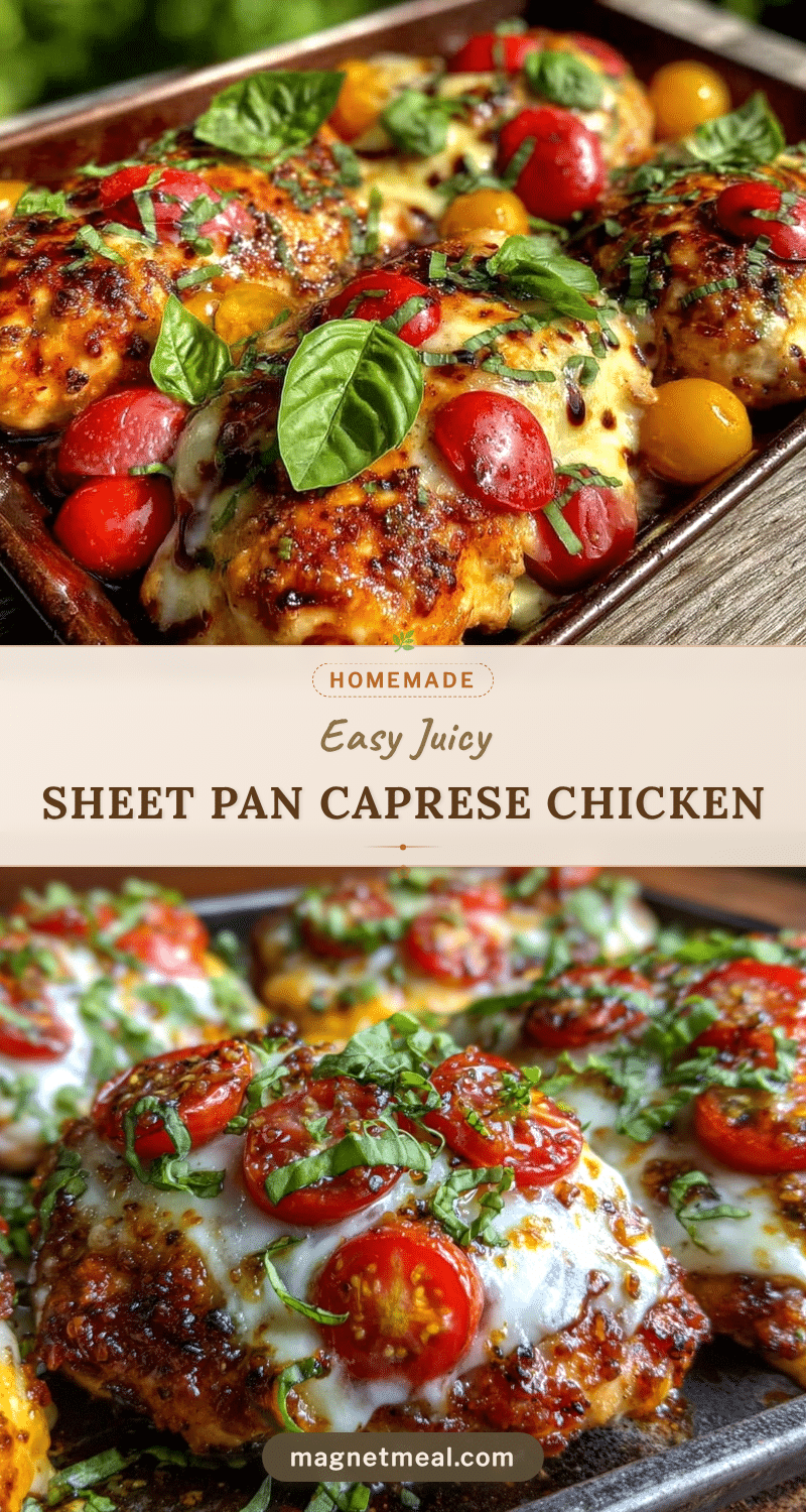 sheet pan caprese chicken recipe