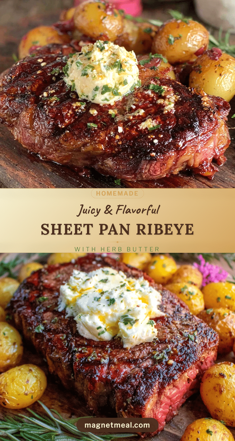 sheet pan reverse sear ribeye steak recipe