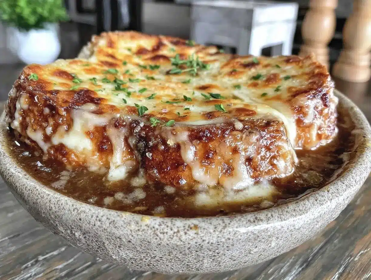 slow cooker french onion soup preparation steps