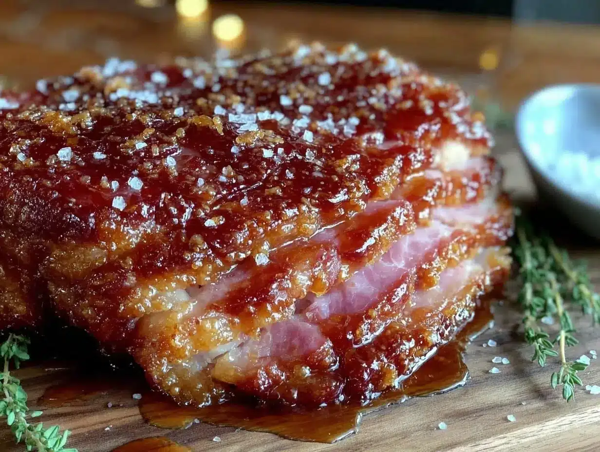 slow cooker honey mustard ham preparation steps