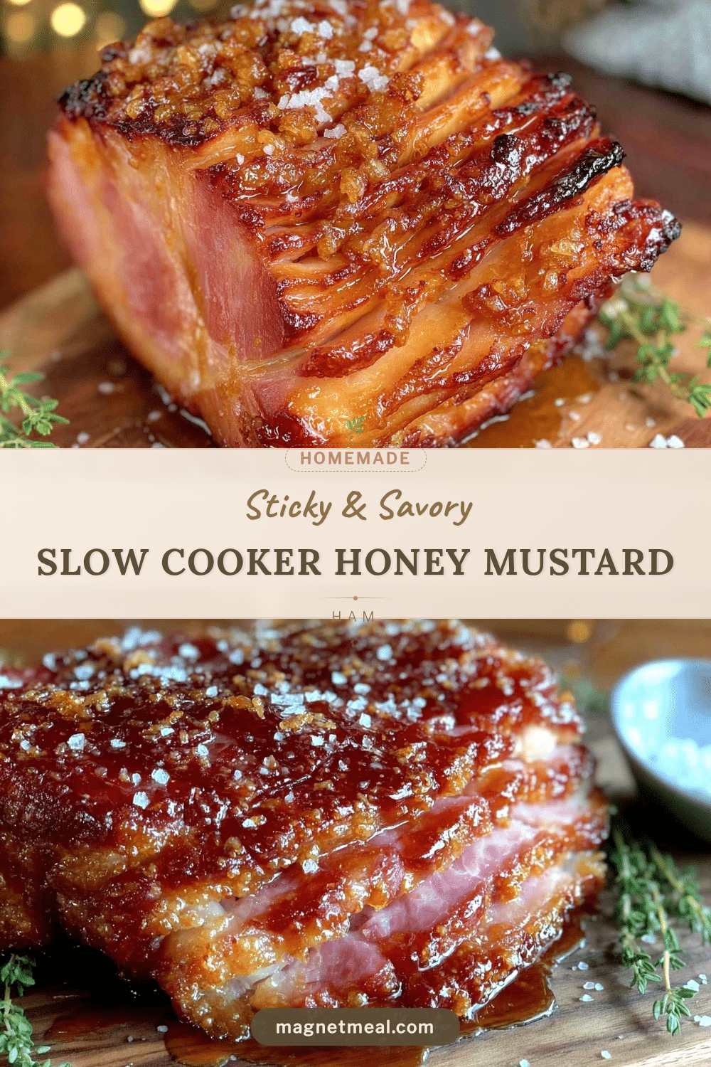 slow cooker honey mustard ham recipe