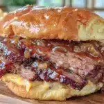 smoked beef brisket burger - featured image