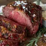 smoked prime rib roast - featured image