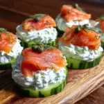 smoked salmon cucumber bites - featured image