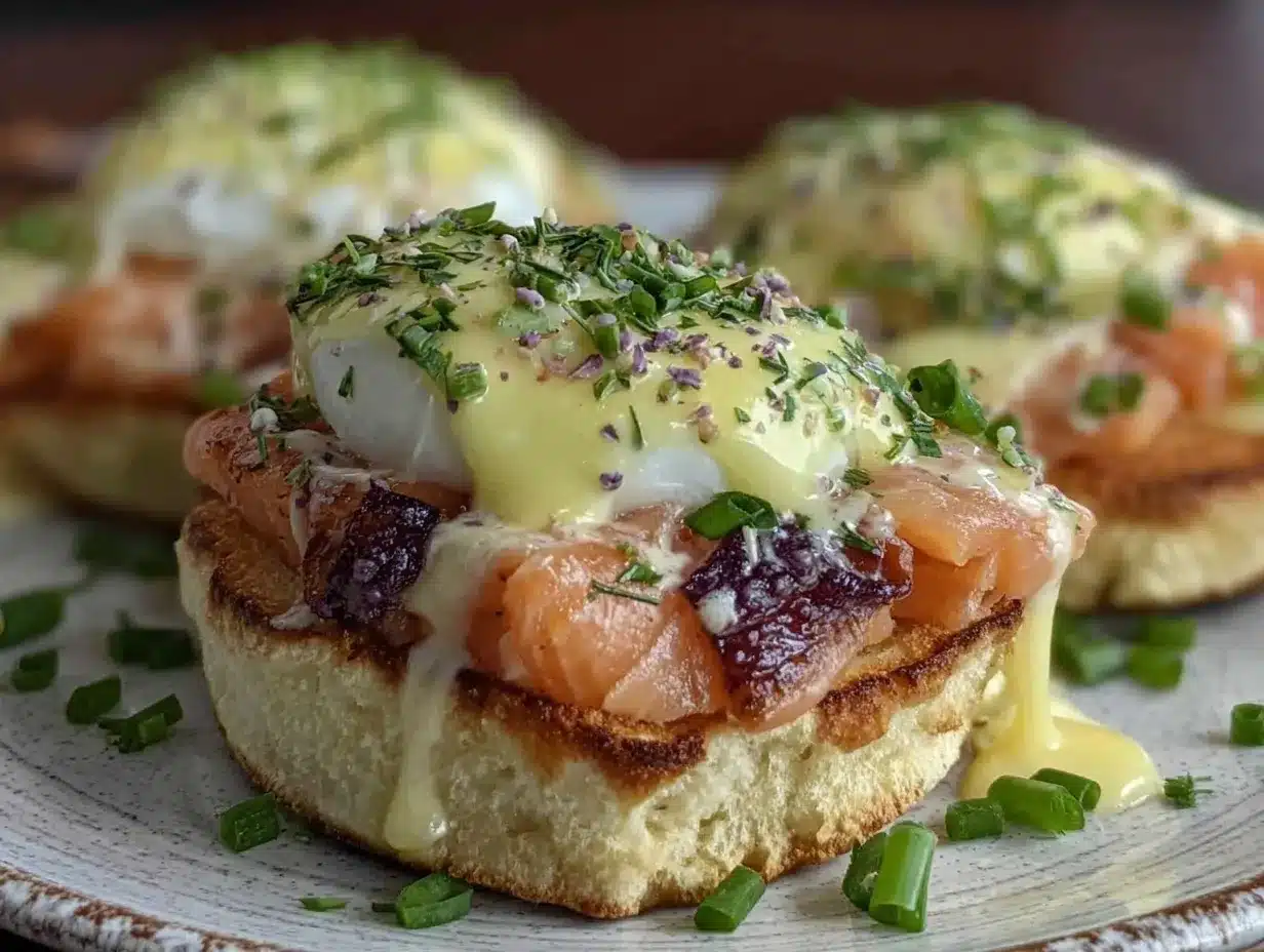 smoked salmon eggs benedict preparation steps