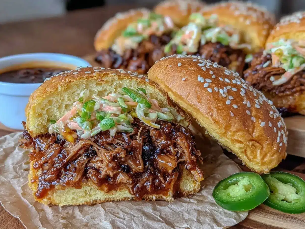 smoky bbq pulled pork sliders preparation steps