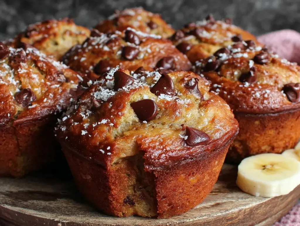 sourdough discard banana muffins - featured image
