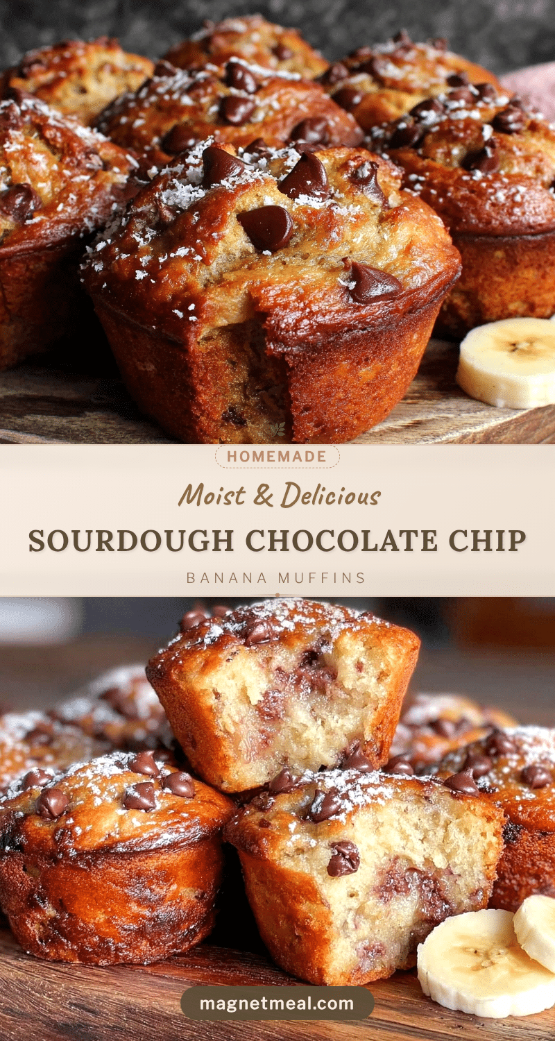sourdough discard banana muffins recipe