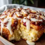 sourdough discard cinnamon roll casserole - featured image