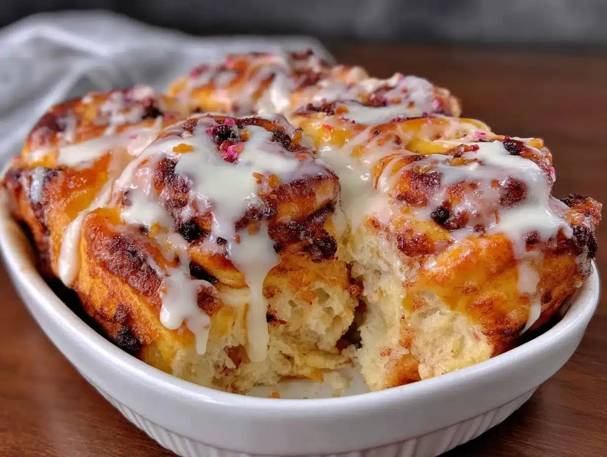 sourdough discard cinnamon roll casserole preparation steps