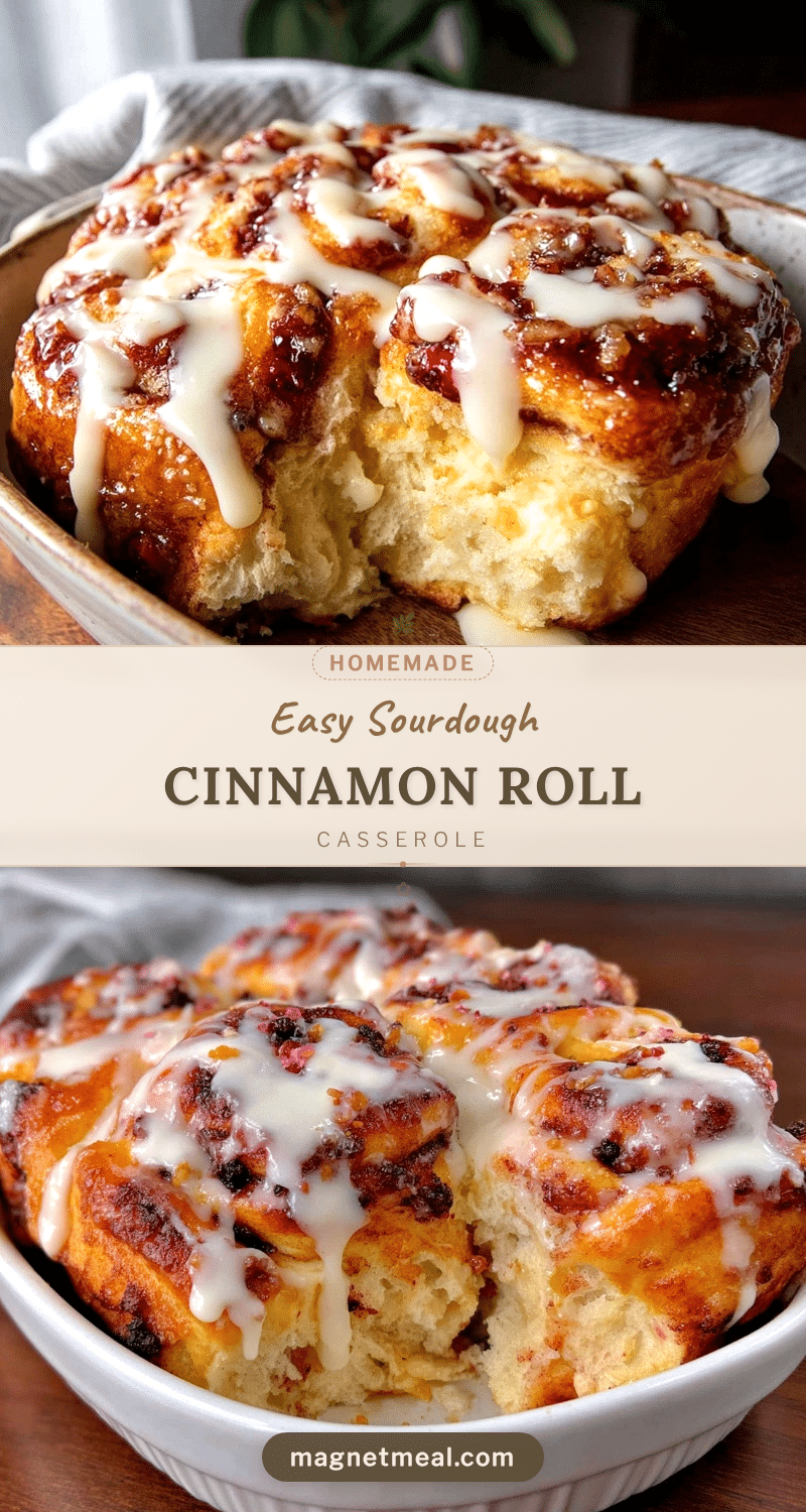 sourdough discard cinnamon roll casserole recipe