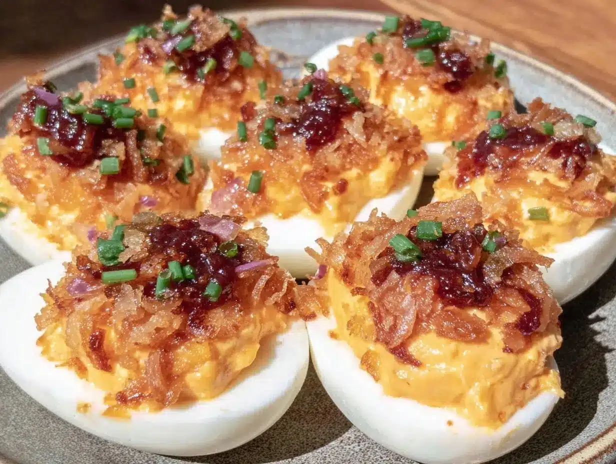 spicy sriracha deviled eggs preparation steps