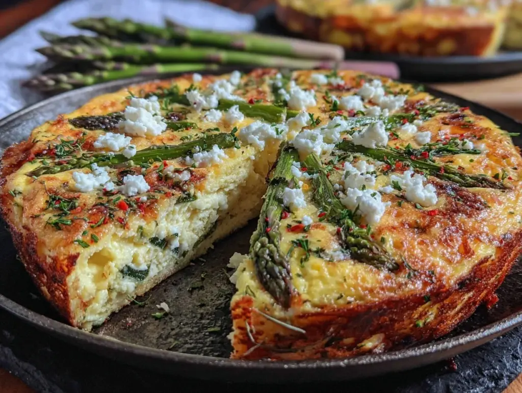 spring vegetable frittata - featured image
