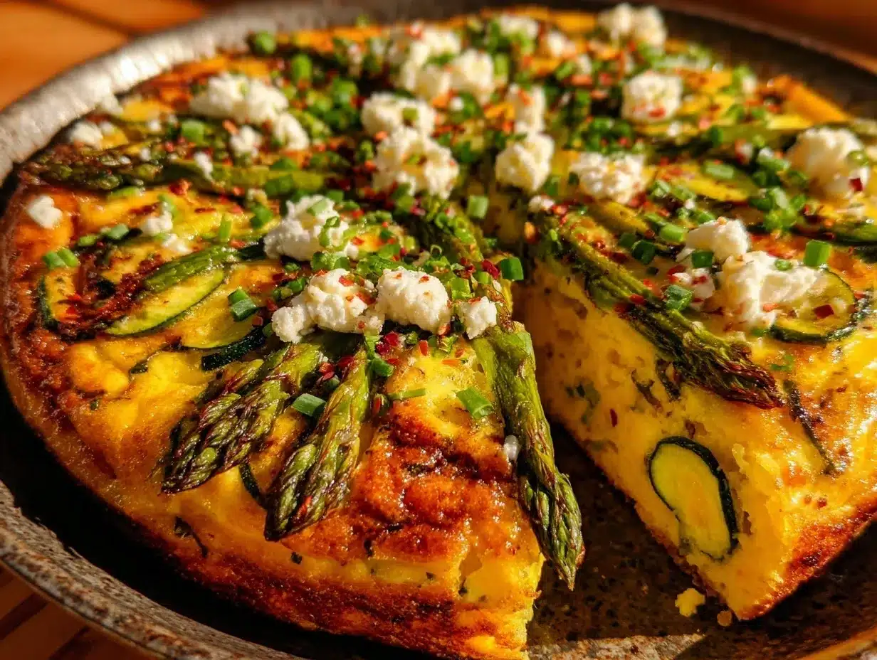 spring vegetable frittata preparation steps