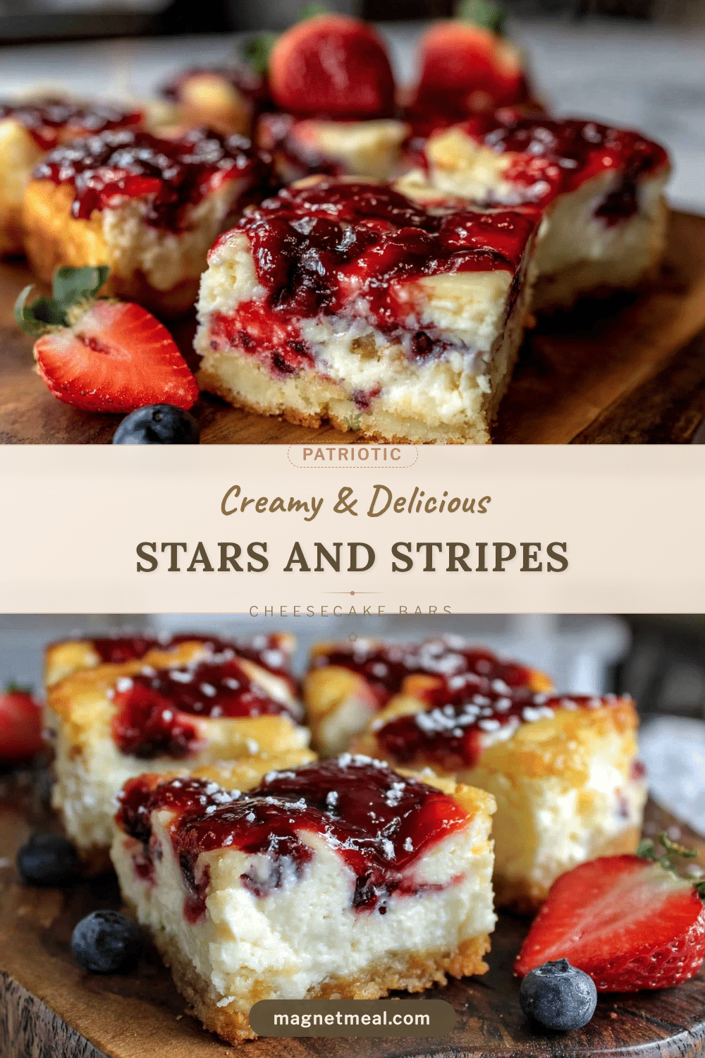 stars and stripes cheesecake bars recipe