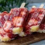 strawberry lemonade popsicles - featured image