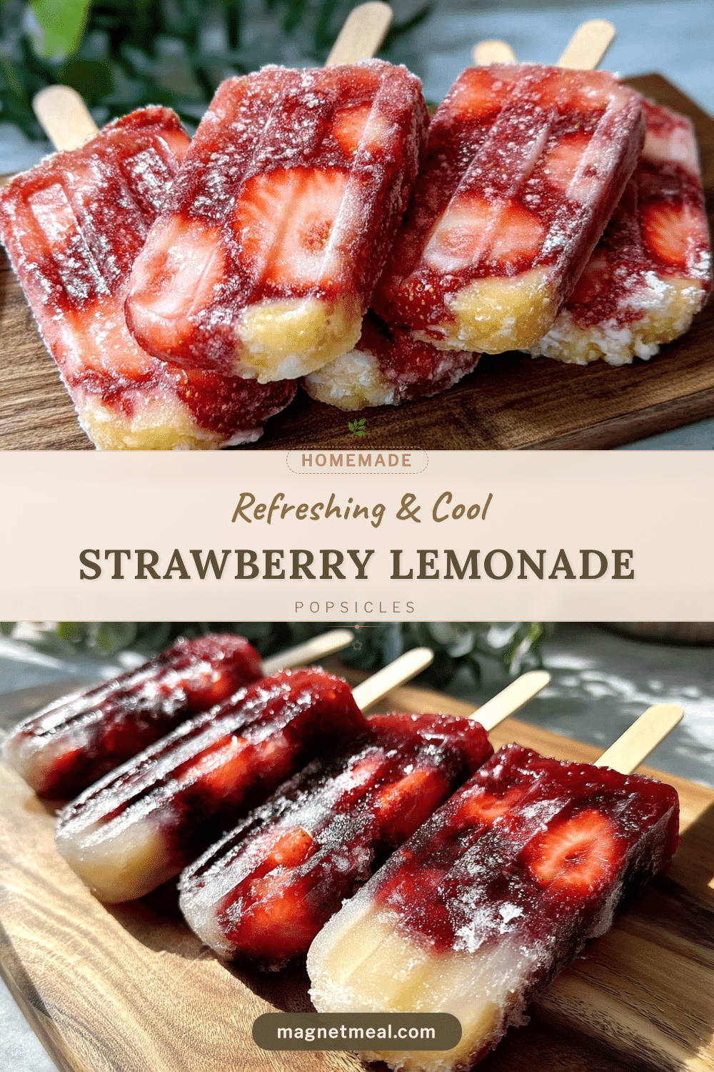 strawberry lemonade popsicles recipe