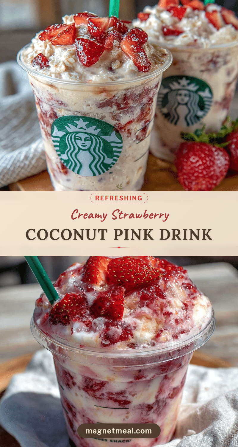 summer strawberry coconut pink drink recipe recipe