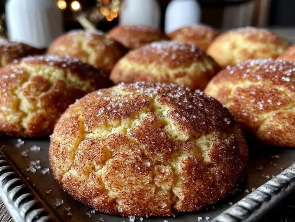 tender brown butter snickerdoodles - featured image