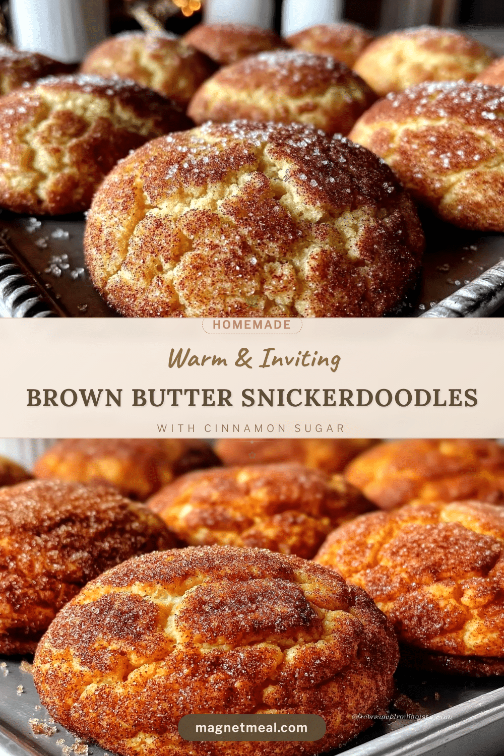tender brown butter snickerdoodles recipe