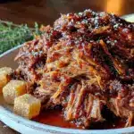 tender crockpot pulled pork - featured image
