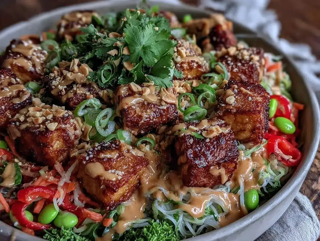 thai peanut noodle salad preparation steps