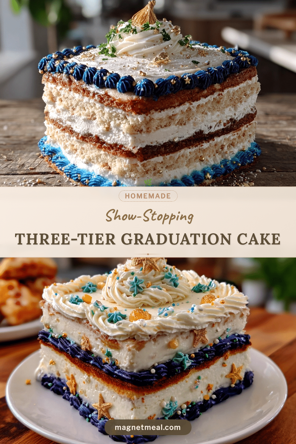 three-tier graduation sheet cake recipe