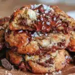 triple chocolate brown butter cookies - featured image