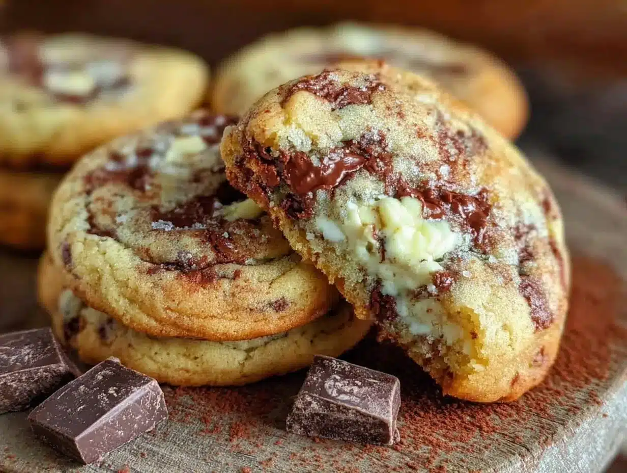 triple chocolate brown butter cookies preparation steps