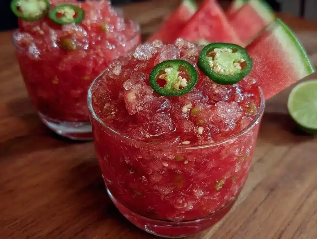 Watermelon Jalapeño Frozen Margarita Slush - featured image