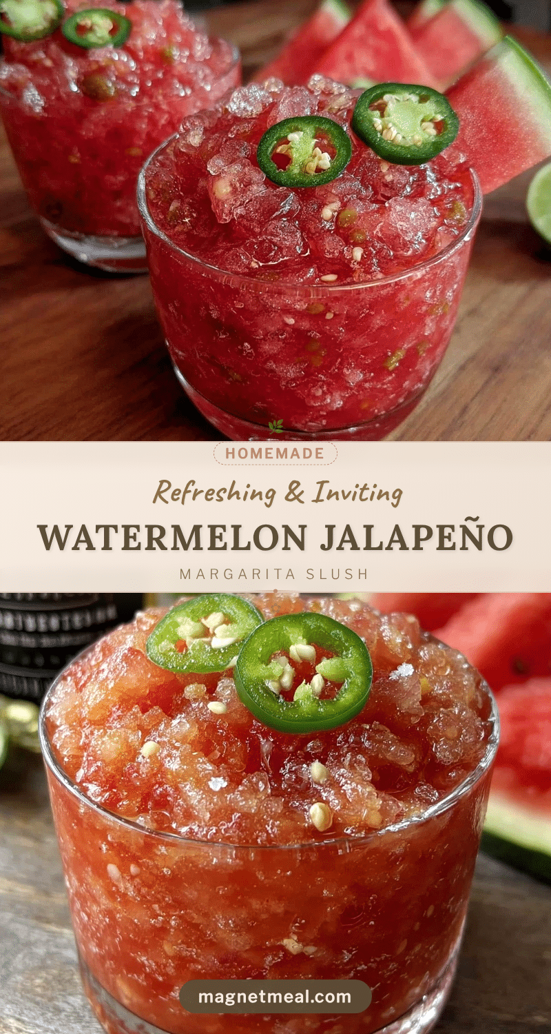 Watermelon Jalapeño Frozen Margarita Slush recipe