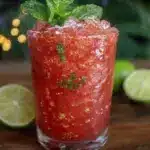watermelon mojito slushie - featured image