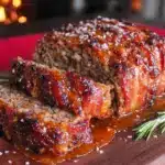 whiskey glazed bacon wrapped meatloaf - featured image