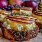 apple brie crostini - featured image