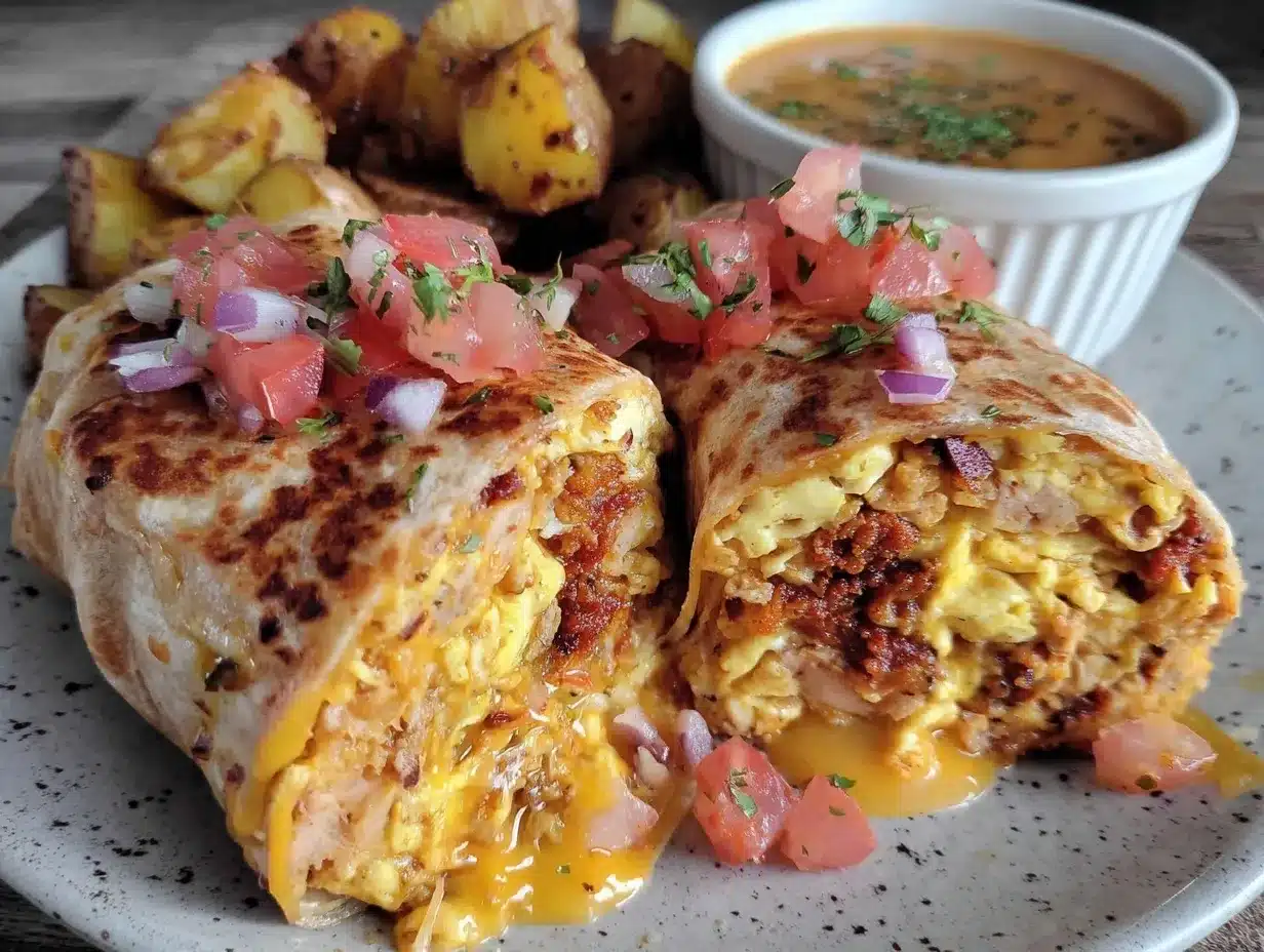 Blackstone breakfast burrito preparation steps