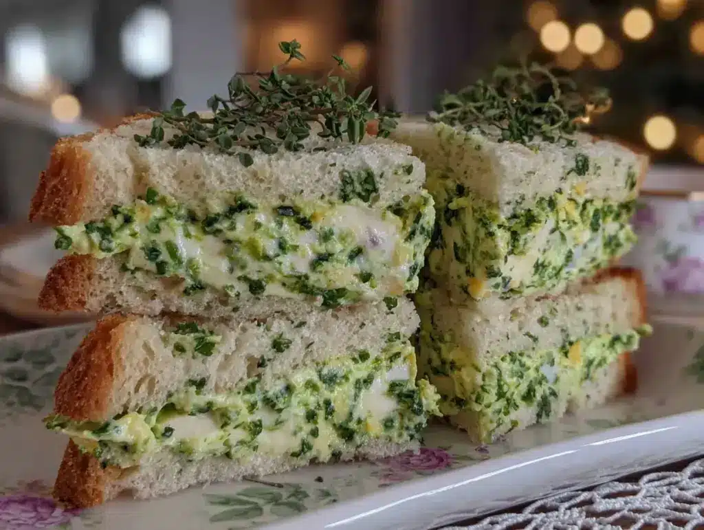 bridal shower tea party finger sandwiches - featured image