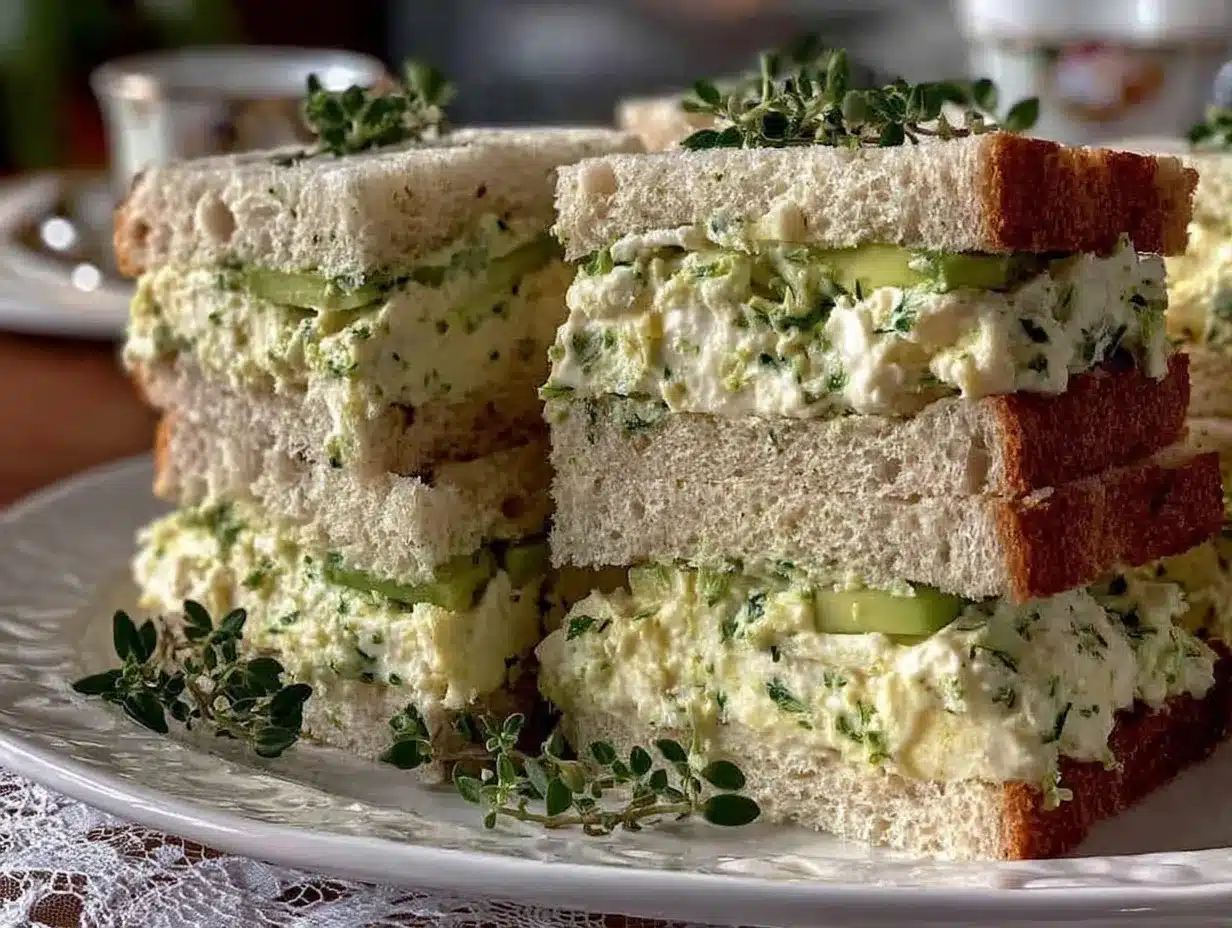 bridal shower tea party finger sandwiches preparation steps