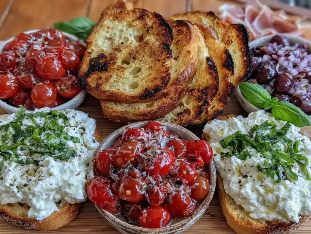 build your own bruschetta bar - featured image