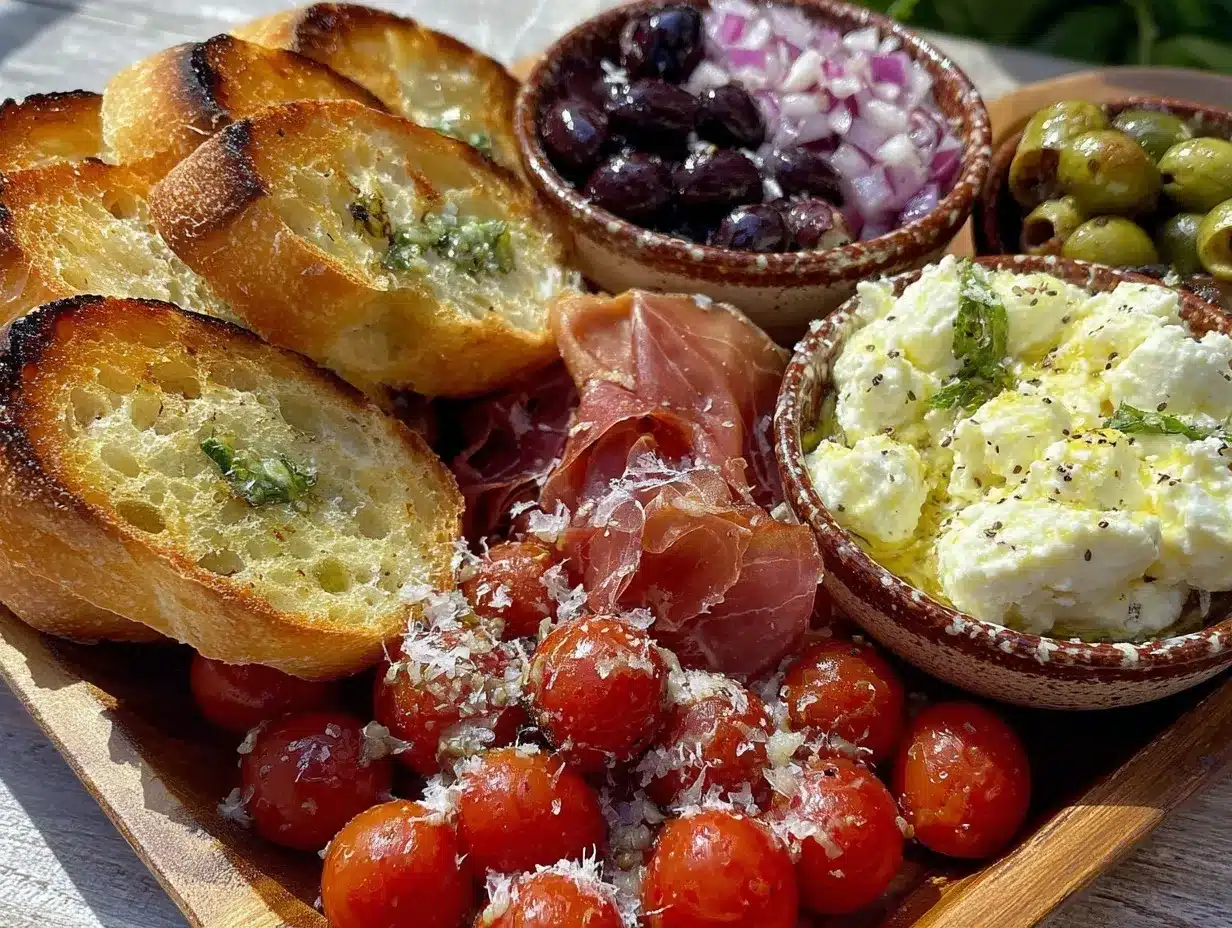 build your own bruschetta bar preparation steps