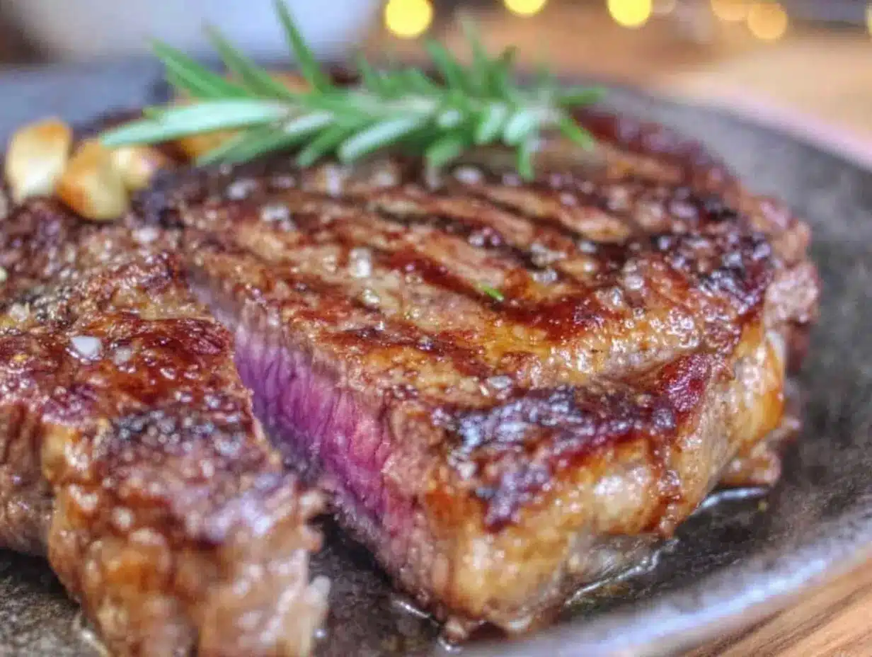 cast iron reverse sear ribeye steak preparation steps