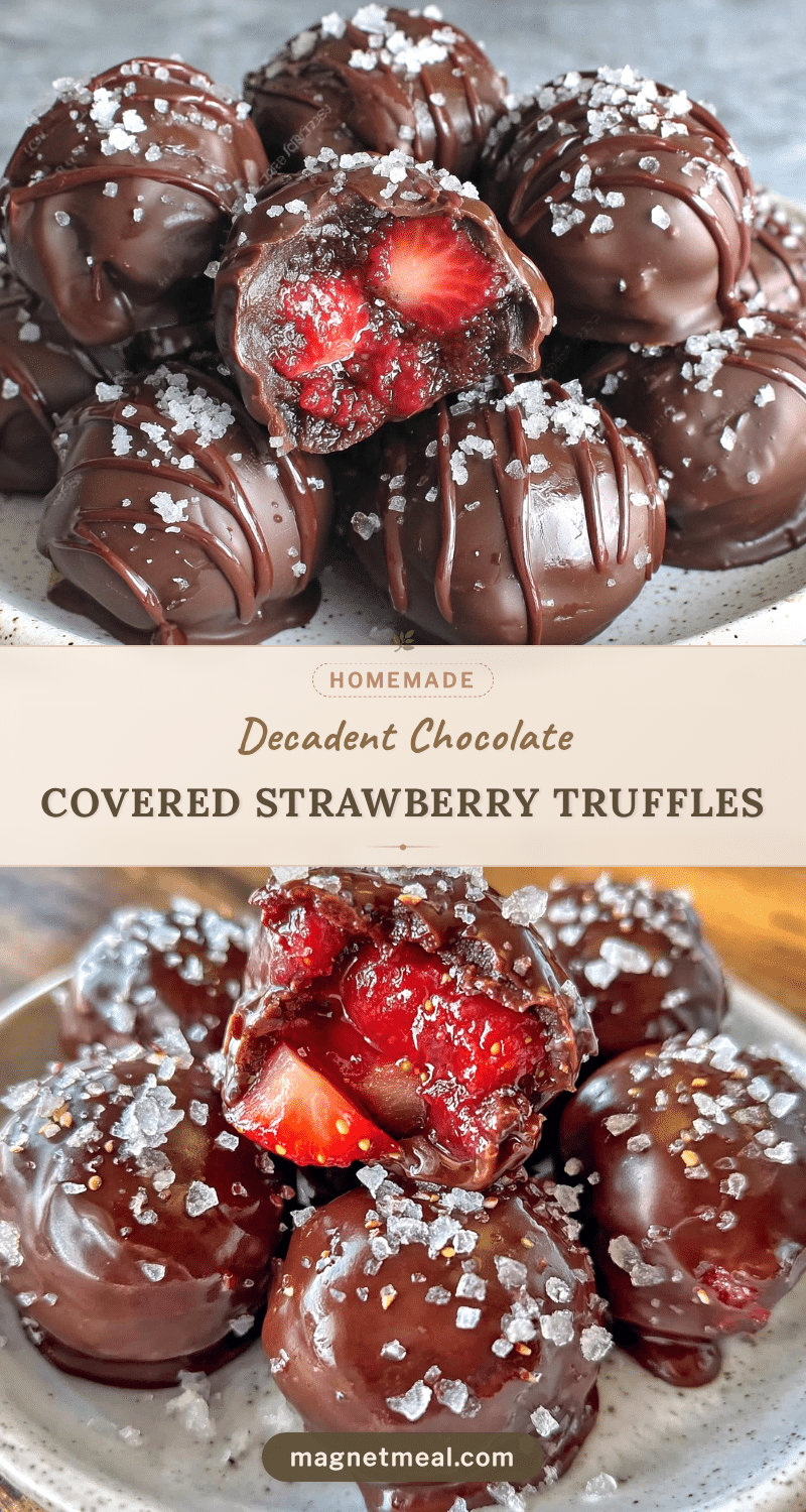 chocolate covered strawberry truffles recipe