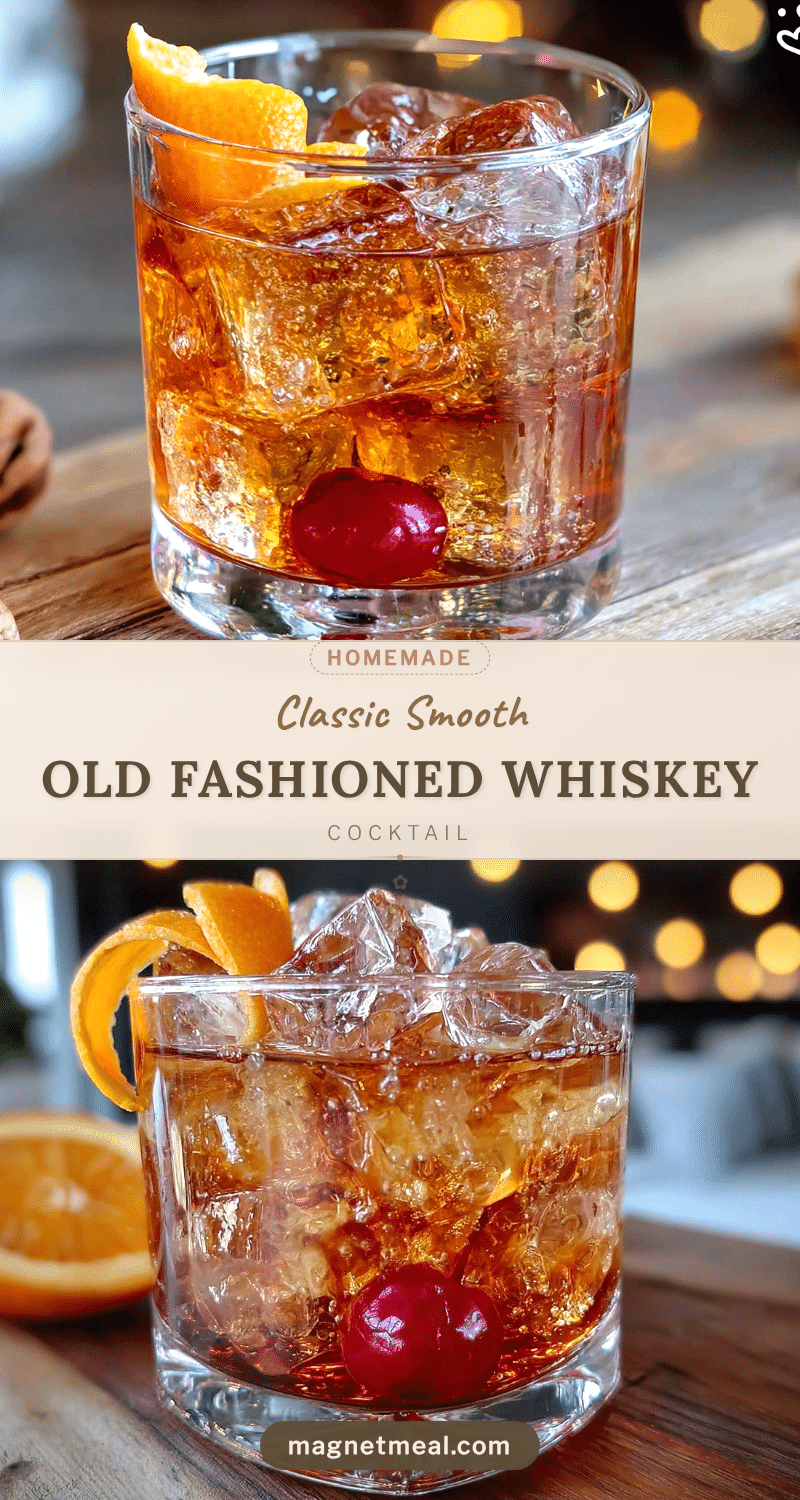 classic smooth old fashioned whiskey cocktail recipe