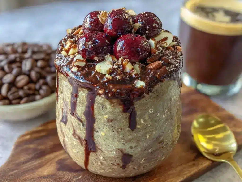 cold brew overnight oats - featured image