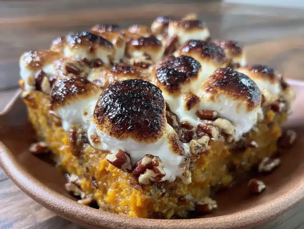 cozy candied yam casserole - featured image