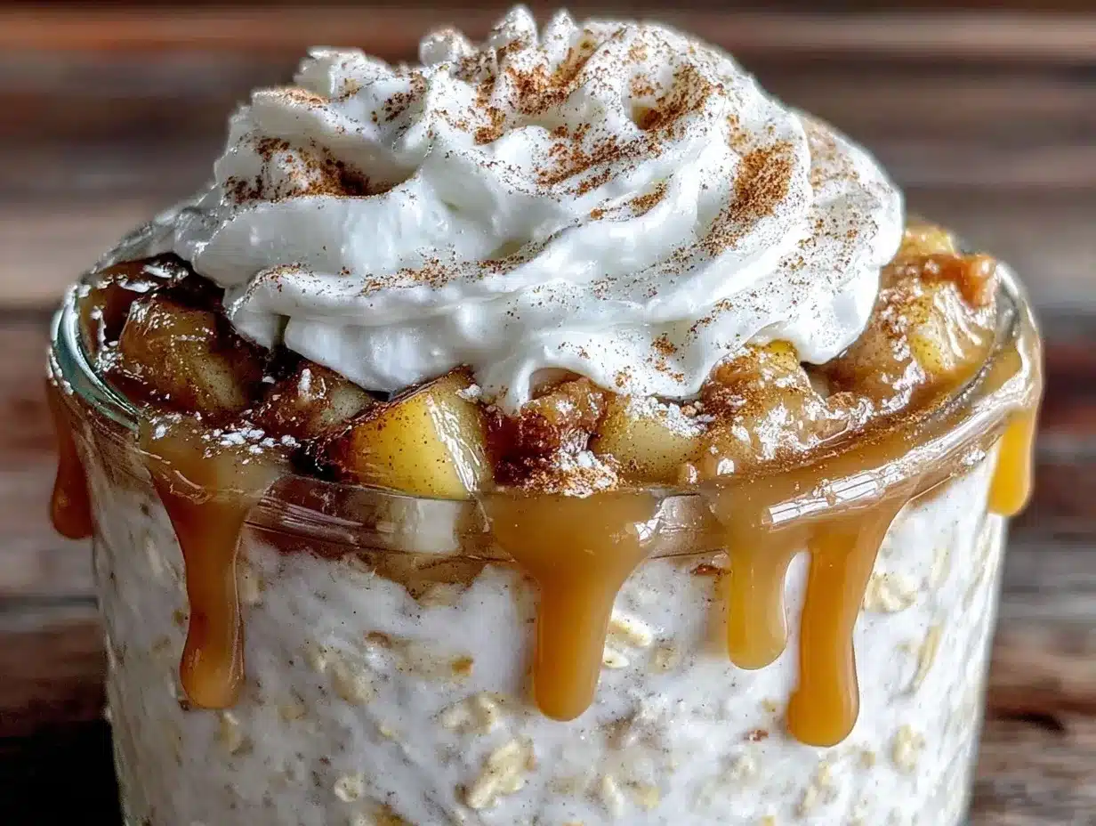 creamy apple cinnamon overnight oats preparation steps