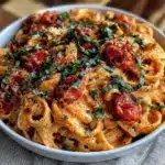 creamy dairy-free tomato pasta - featured image