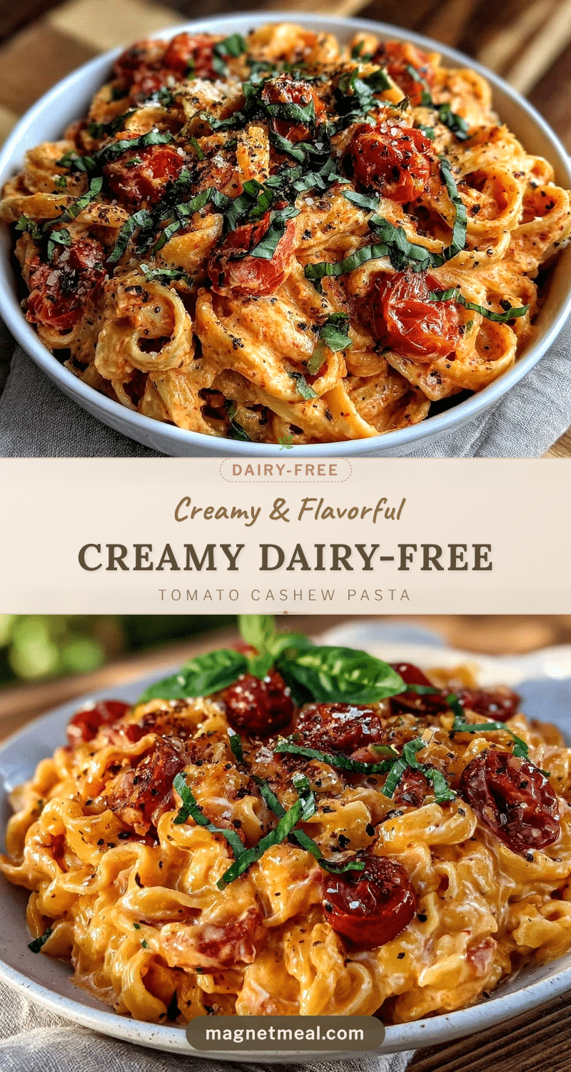 creamy dairy-free tomato pasta recipe